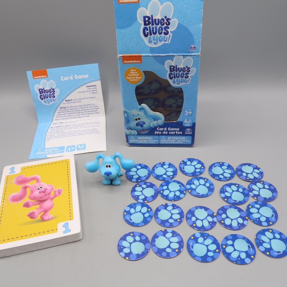 Blues Clues & You Card Game with Blue Figure Sealed cards Ages 3+